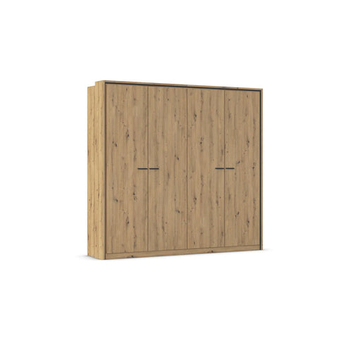 Zolo Artisan Oak 4 Door hinged Wardrobe - 230cm