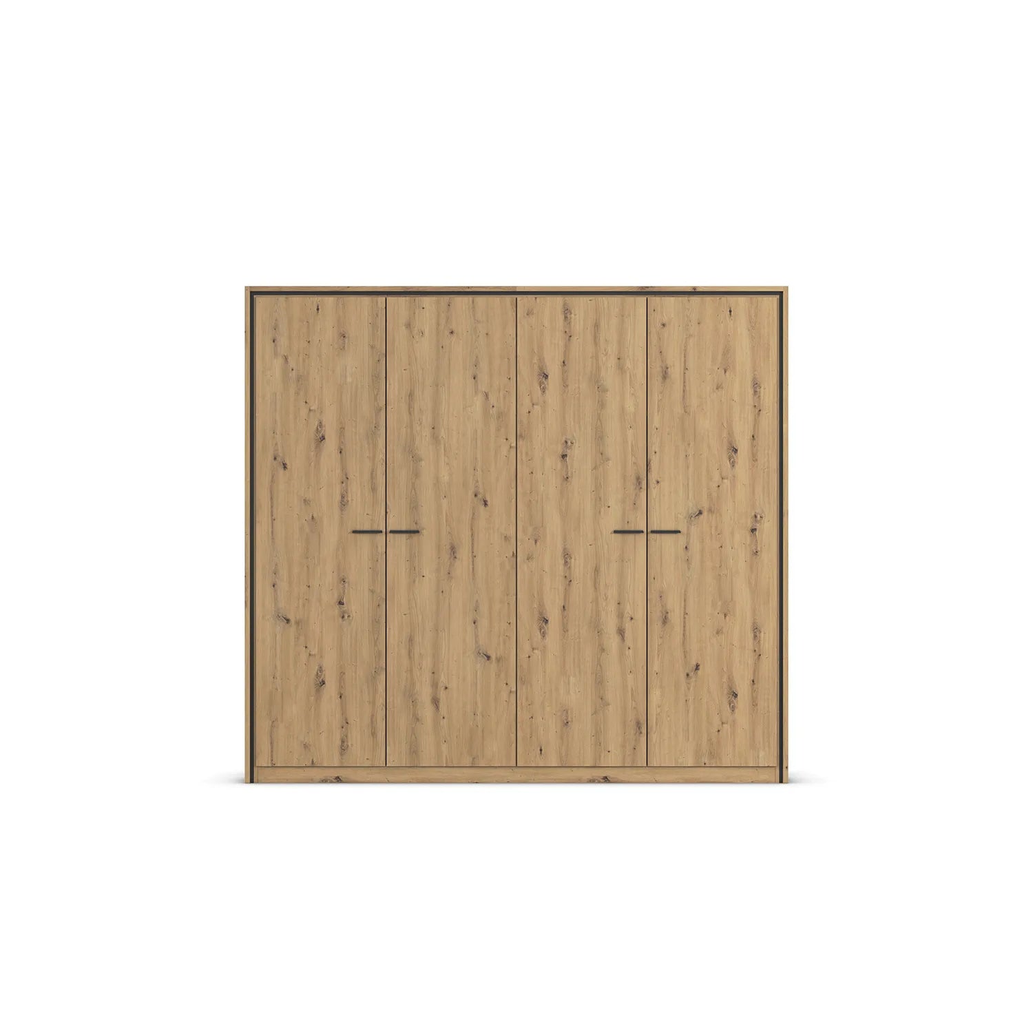 Zolo Artisan Oak 4 Door hinged Wardrobe - 230cm