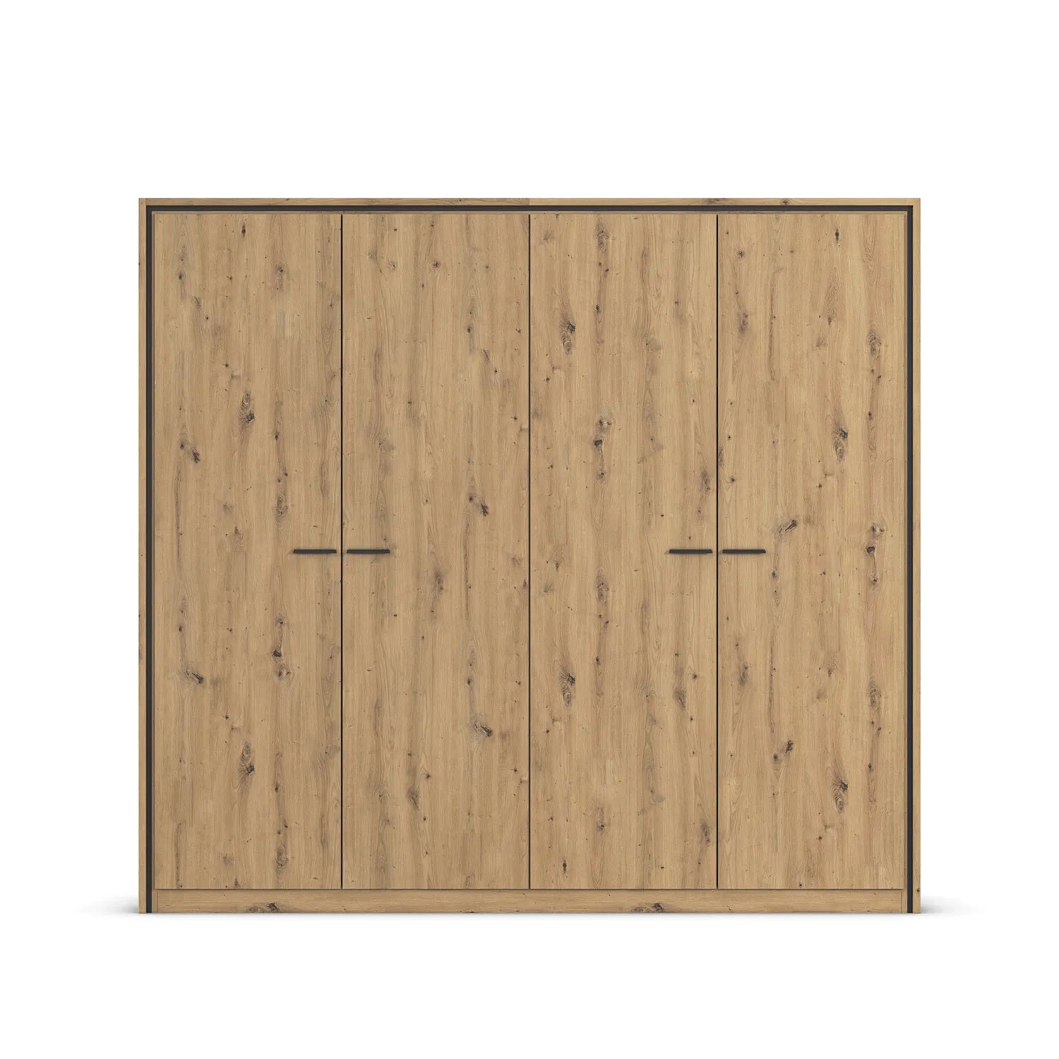 Zolo Artisan Oak 4 Door hinged Wardrobe - 230cm