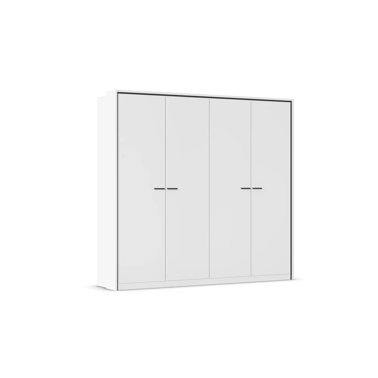 Zolo White 4 Door hinged Wardrobe - 230cm