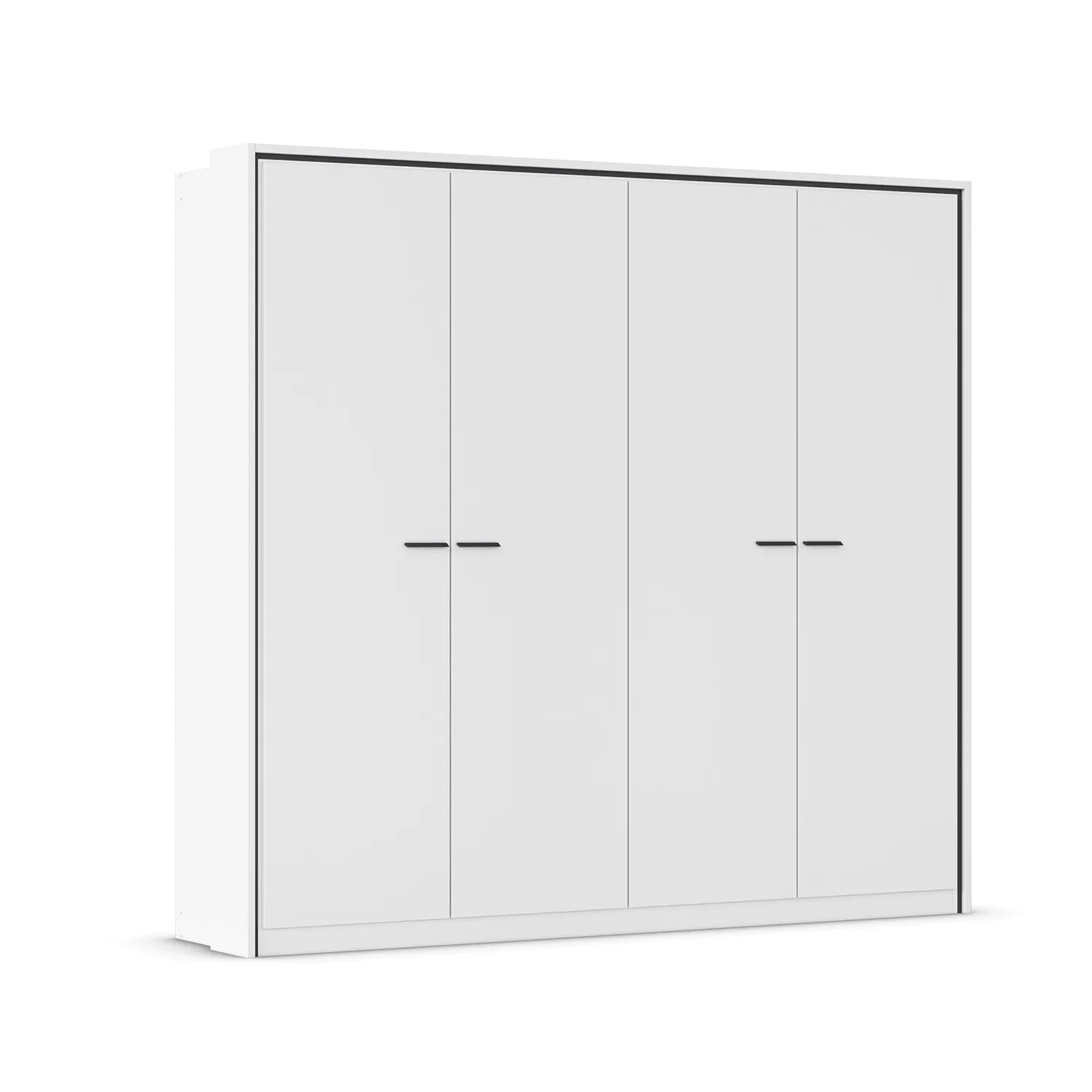 Zolo White 4 Door hinged Wardrobe - 230cm