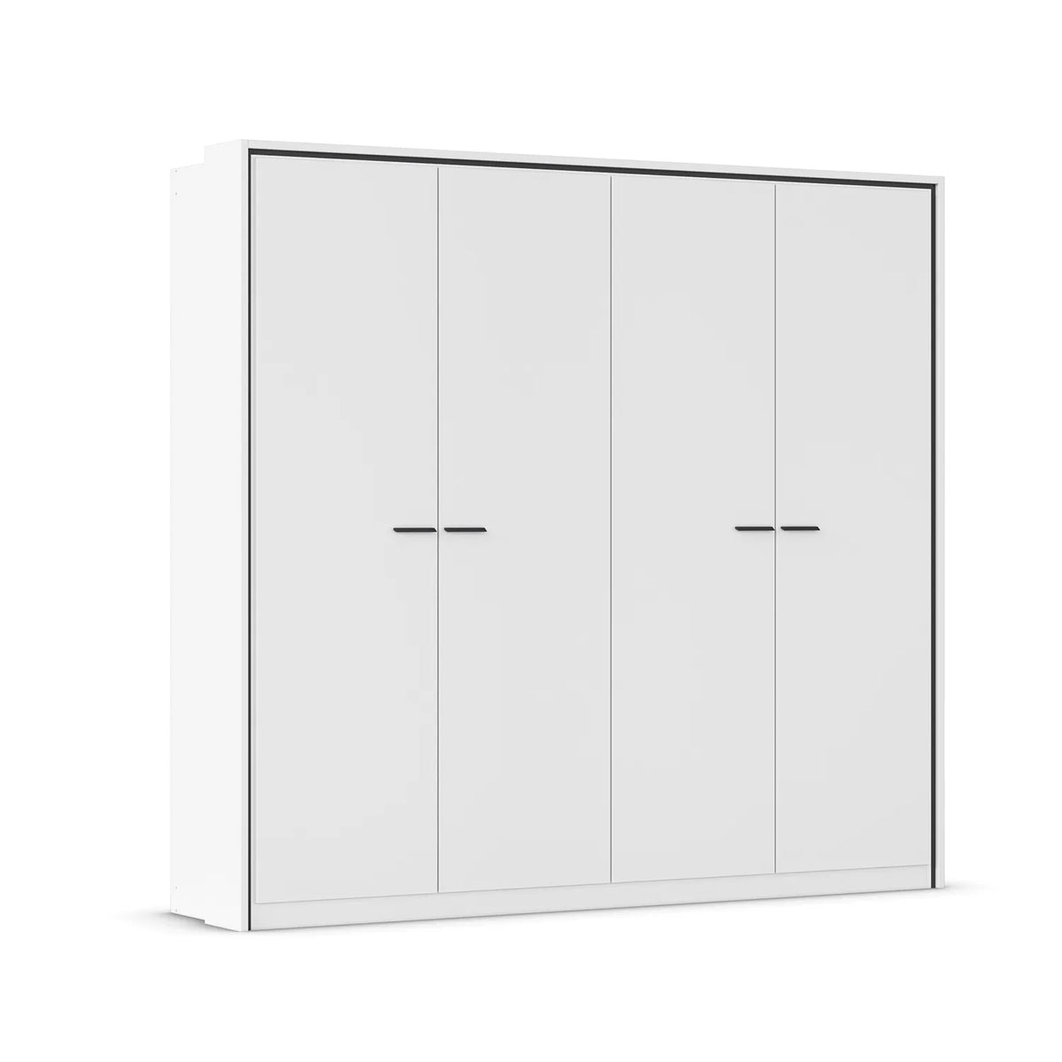 Zolo White 4 Door hinged Wardrobe - 230cm