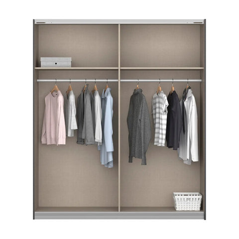 Zolo Artisan Oak 4 Door hinged Wardrobe - 230cm