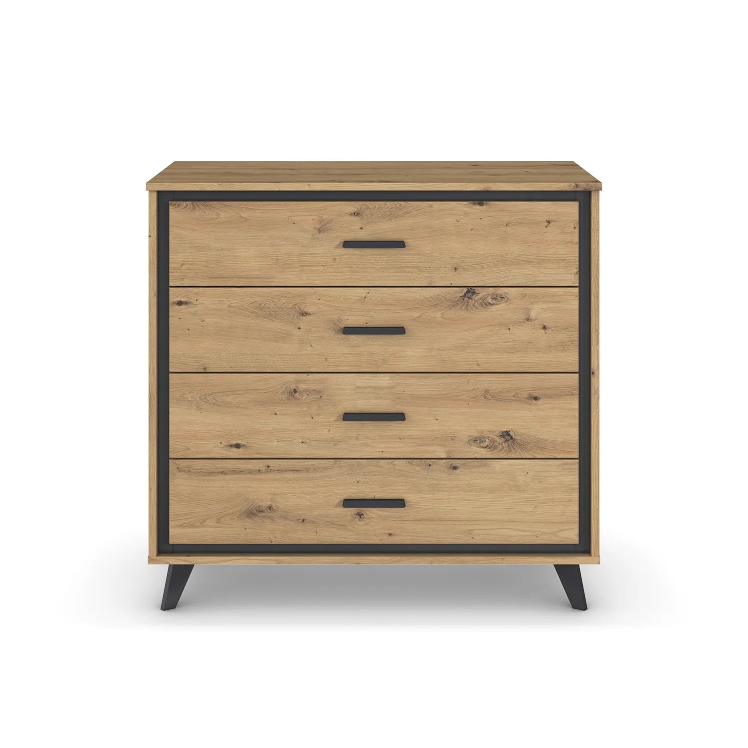 Zolo Artisan Oak 4 Drawer Chest