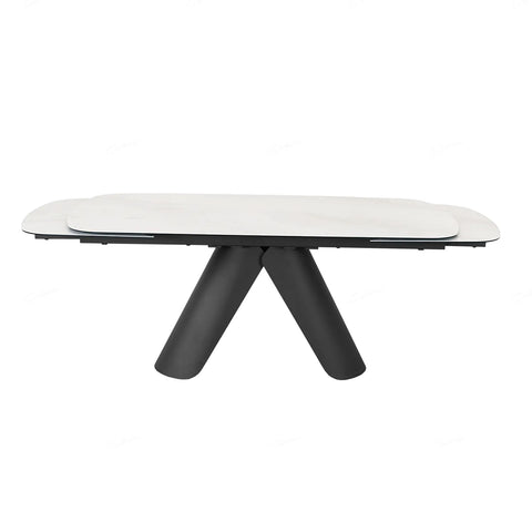 Perla White Large Extending Dining Table