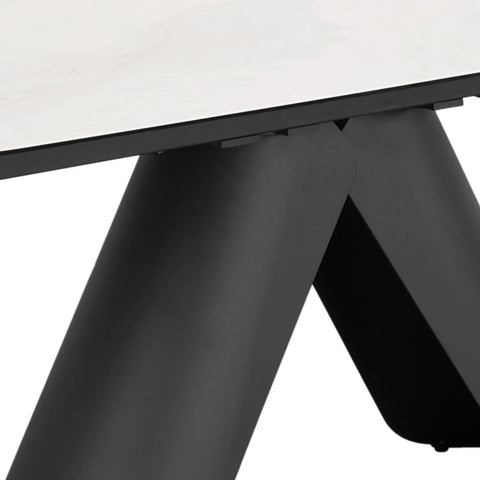 Perla Large Extending Dining Table - Base Details