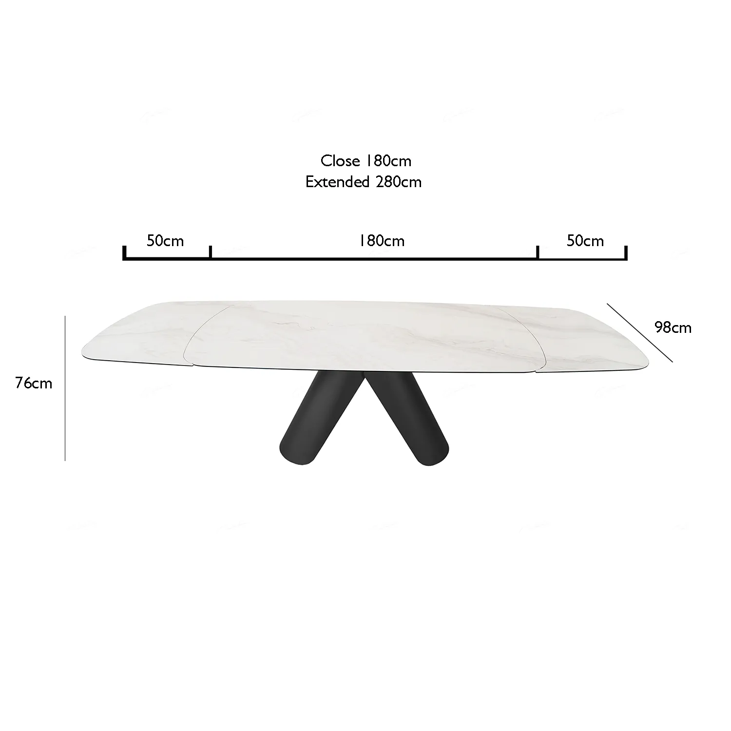 Perla Large Extending Dining Table