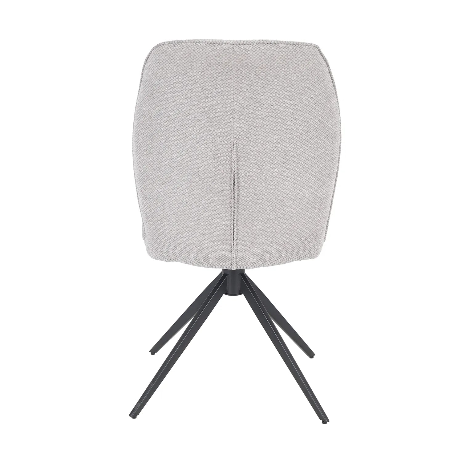 Perla Set of 4 Swivel Fabric Dining Chairs