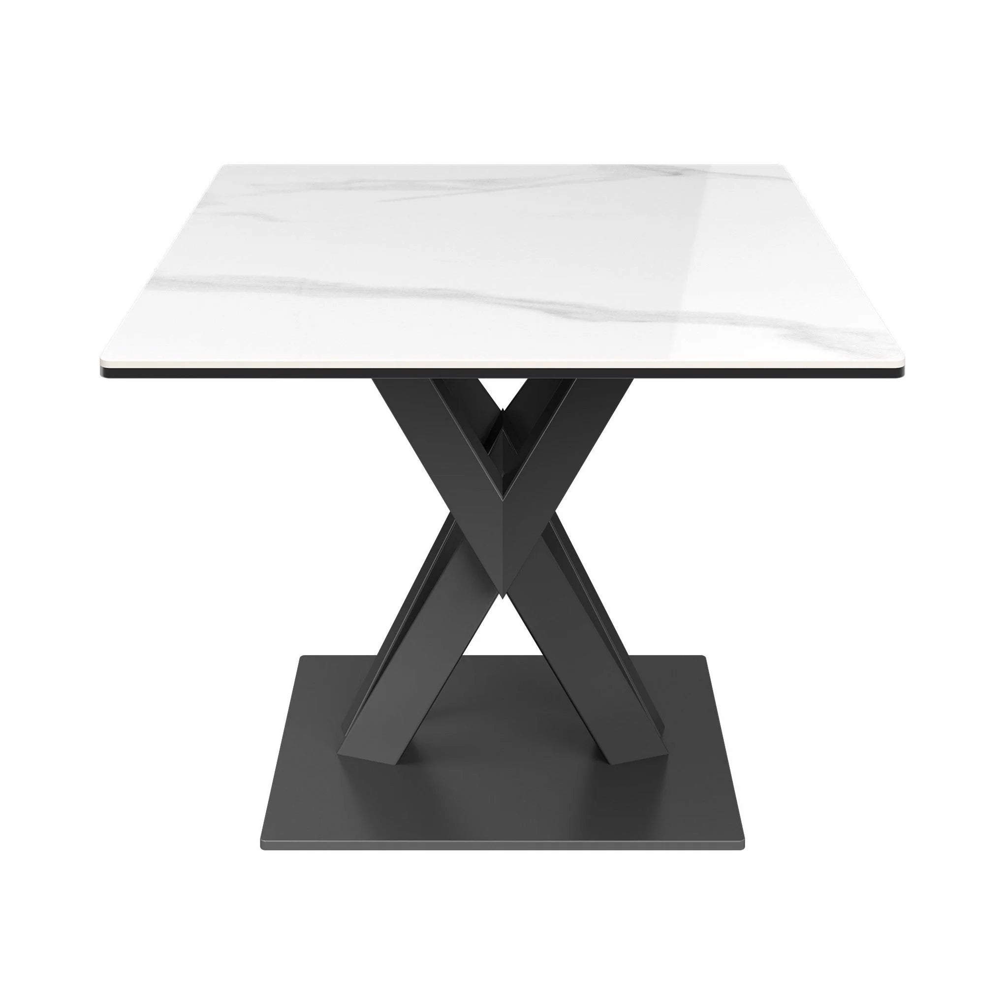 Phoenix White Gloss Ceramic Side Table