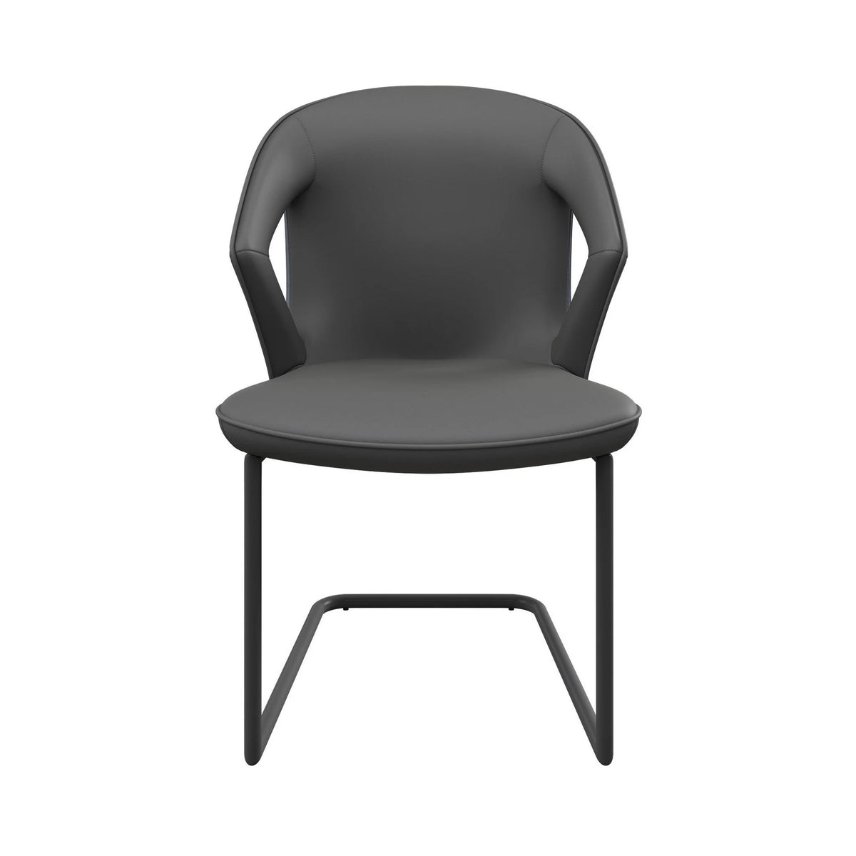 Phoenix Grey Leather Dining Chair