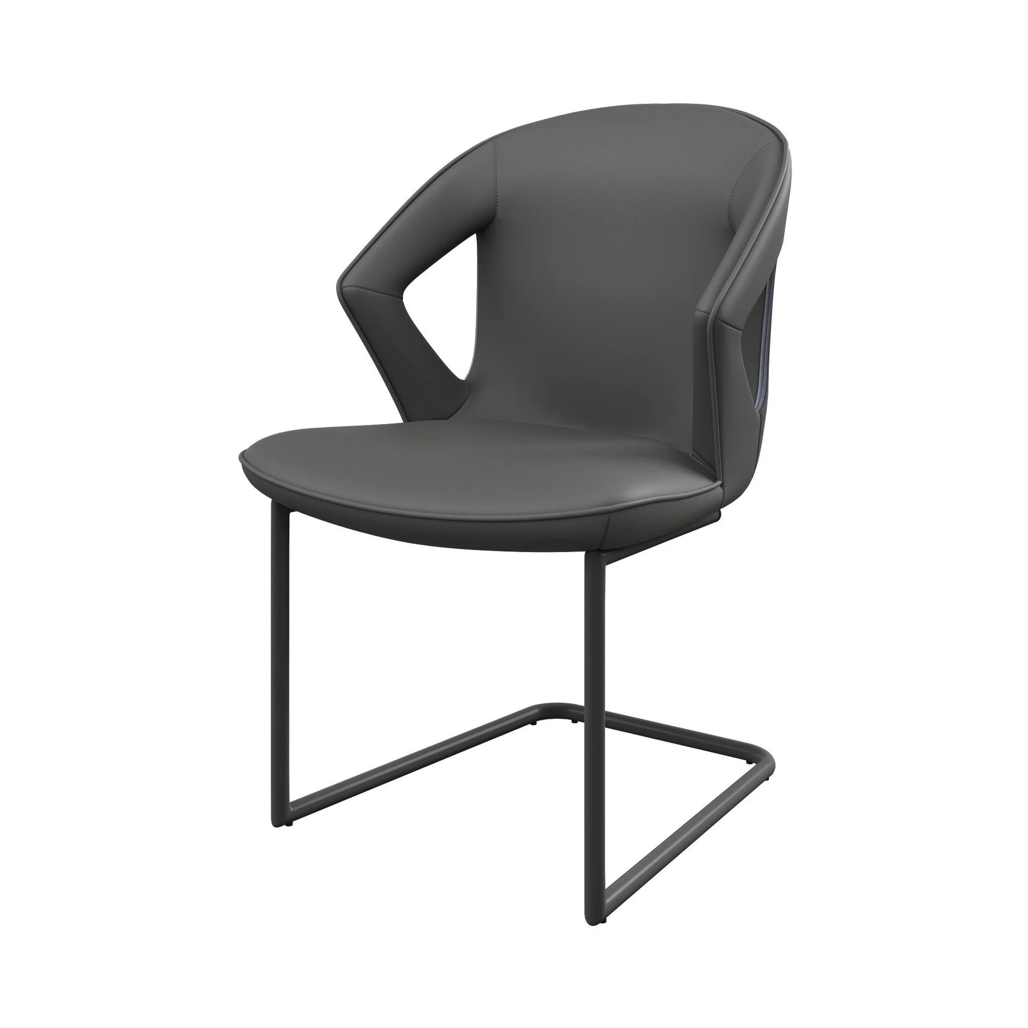 Phoenix Faux Leather Grey Dining Chair