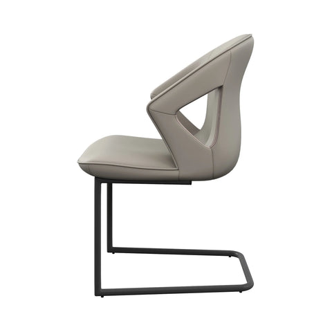 Phoenix Faux Leather Taupe Dining Chair. Also available in Grey-Side-Chair-Image