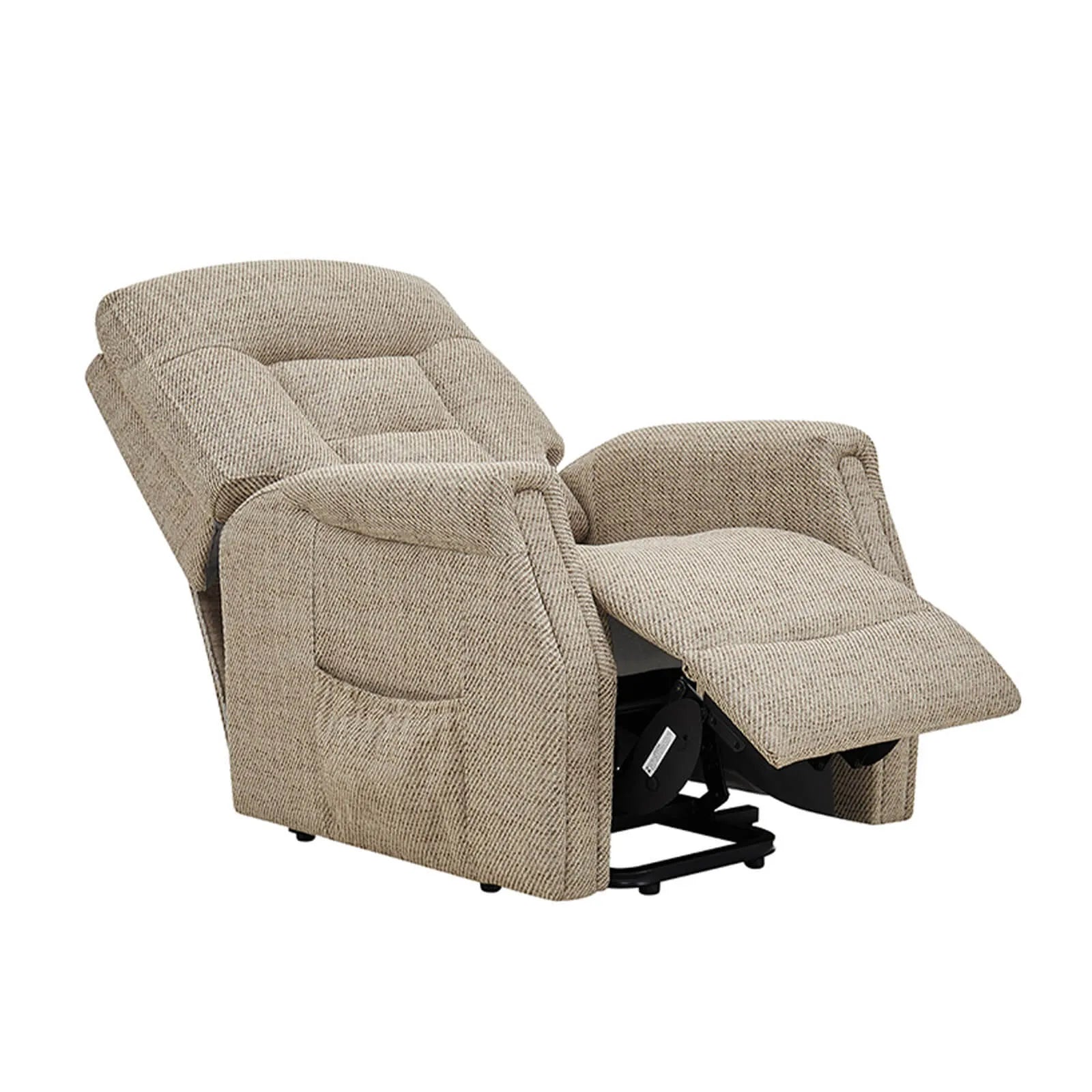 Preston Oatmeal Fabric Electric Rise and recline Chairs near me