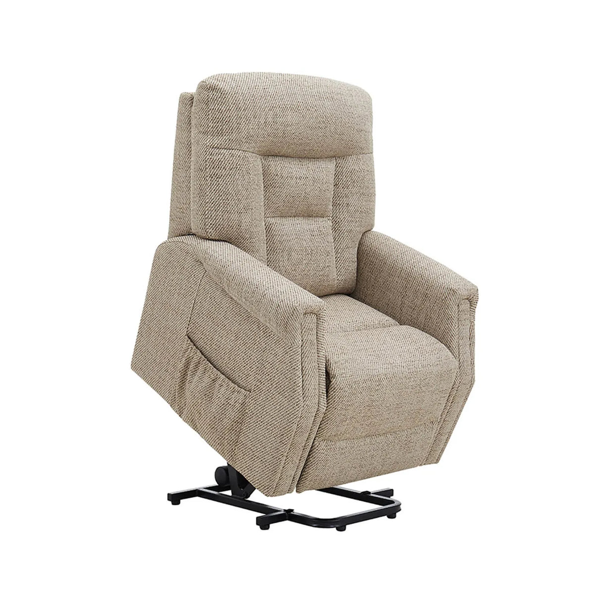 Preston Oatmeal Fabric Electric Lift & Rise Chair