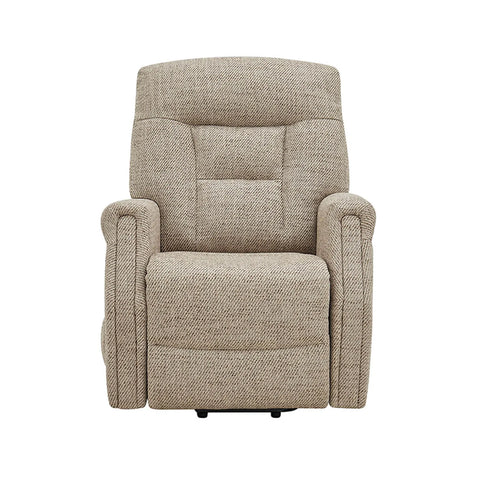 Preston Oatmeal Fabric Electric Rise and recline Mobility Chair