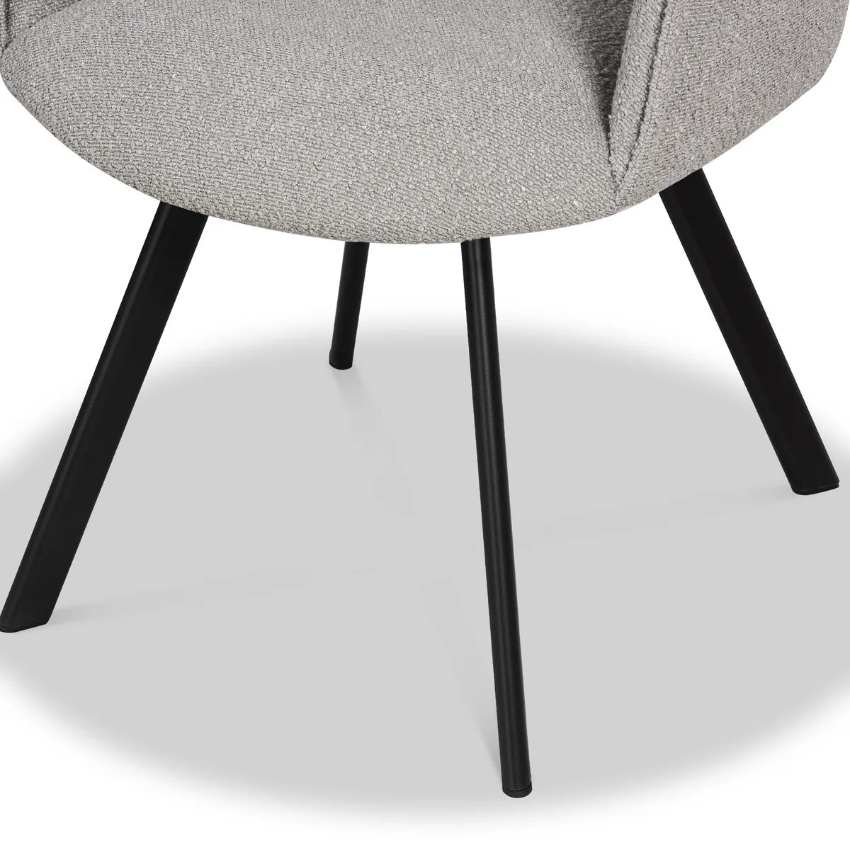 Harley Grey Boucle Dining Chairs, Set of 4