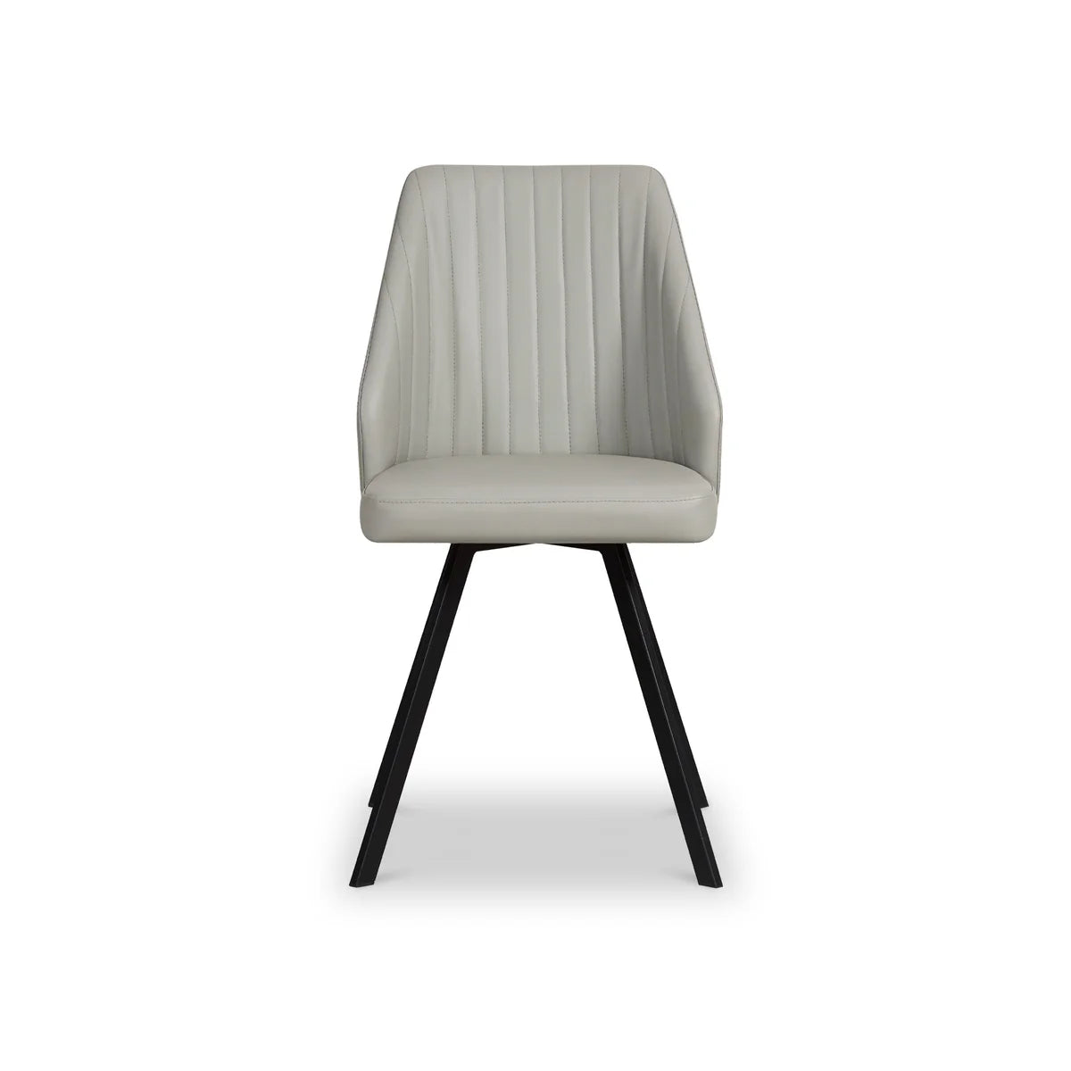 Athenia Swivel Chair in Light Grey