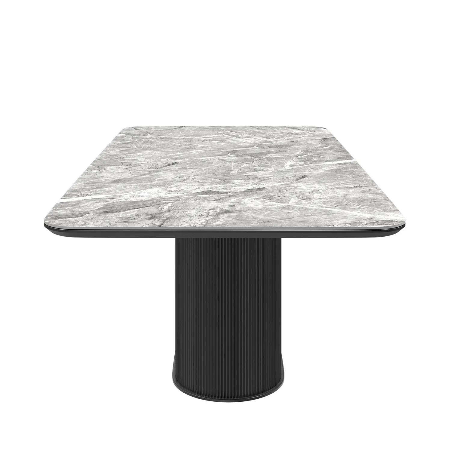 Blakely High Gloss Light Grey Marble Effect Ceramic Coffee Table