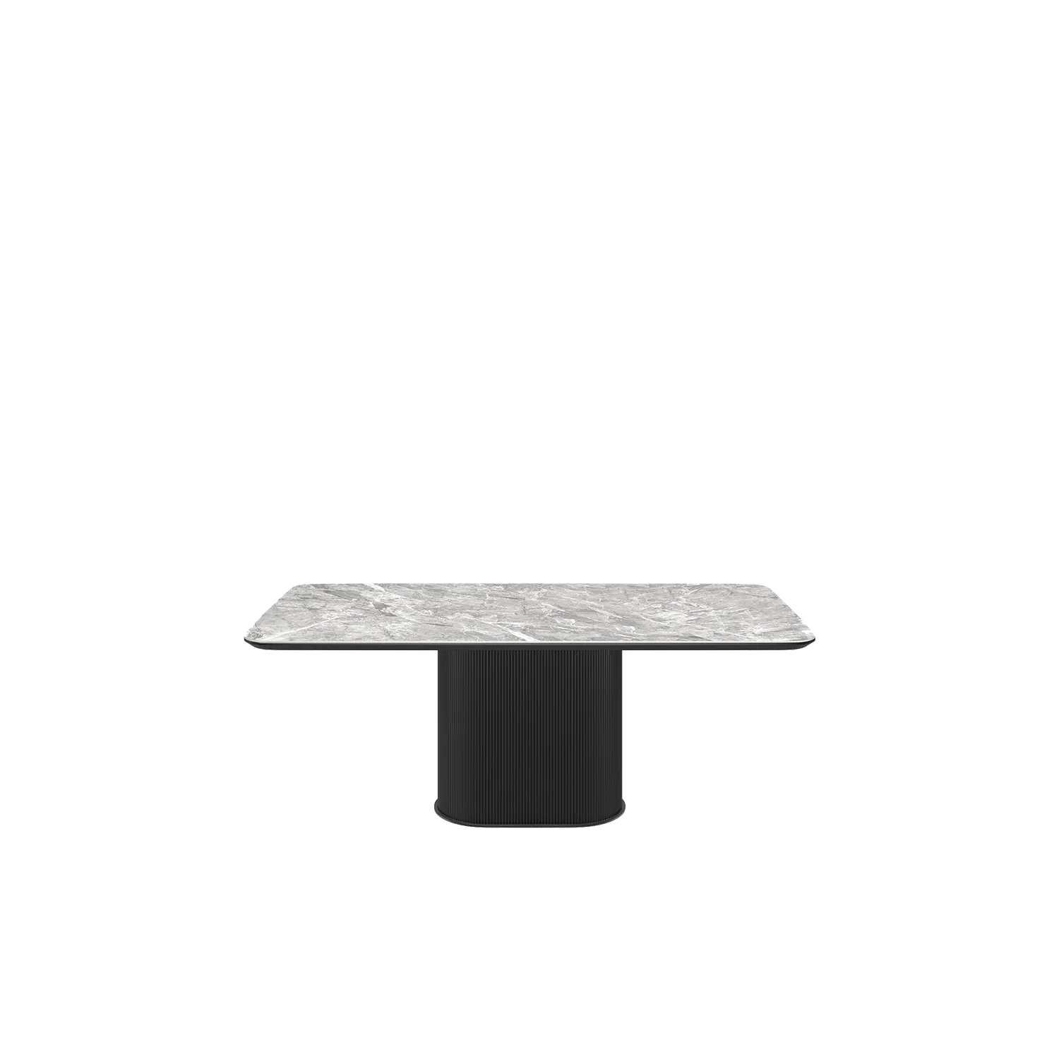 Blakely High Gloss Light Grey Marble Effect Ceramic Coffee Table