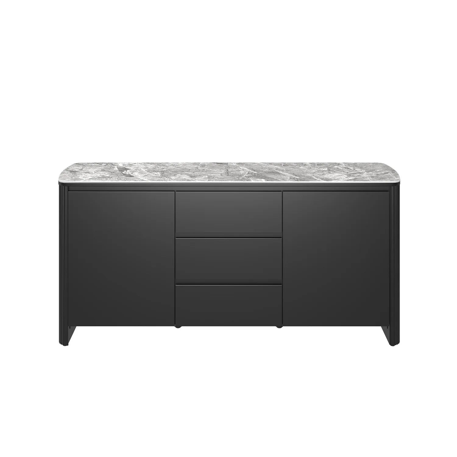 Blakely 2 Door 3 Drawer Sideboard with Light Grey Ceramic Top