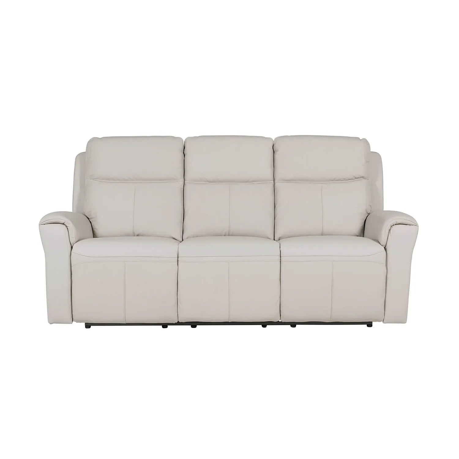 Dylan Stone Leather 3 Seater Power Recliner Sofa