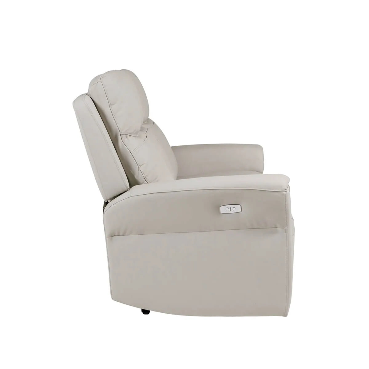 Dylan Stone Leather 3 Seater Power Recliner Sofa