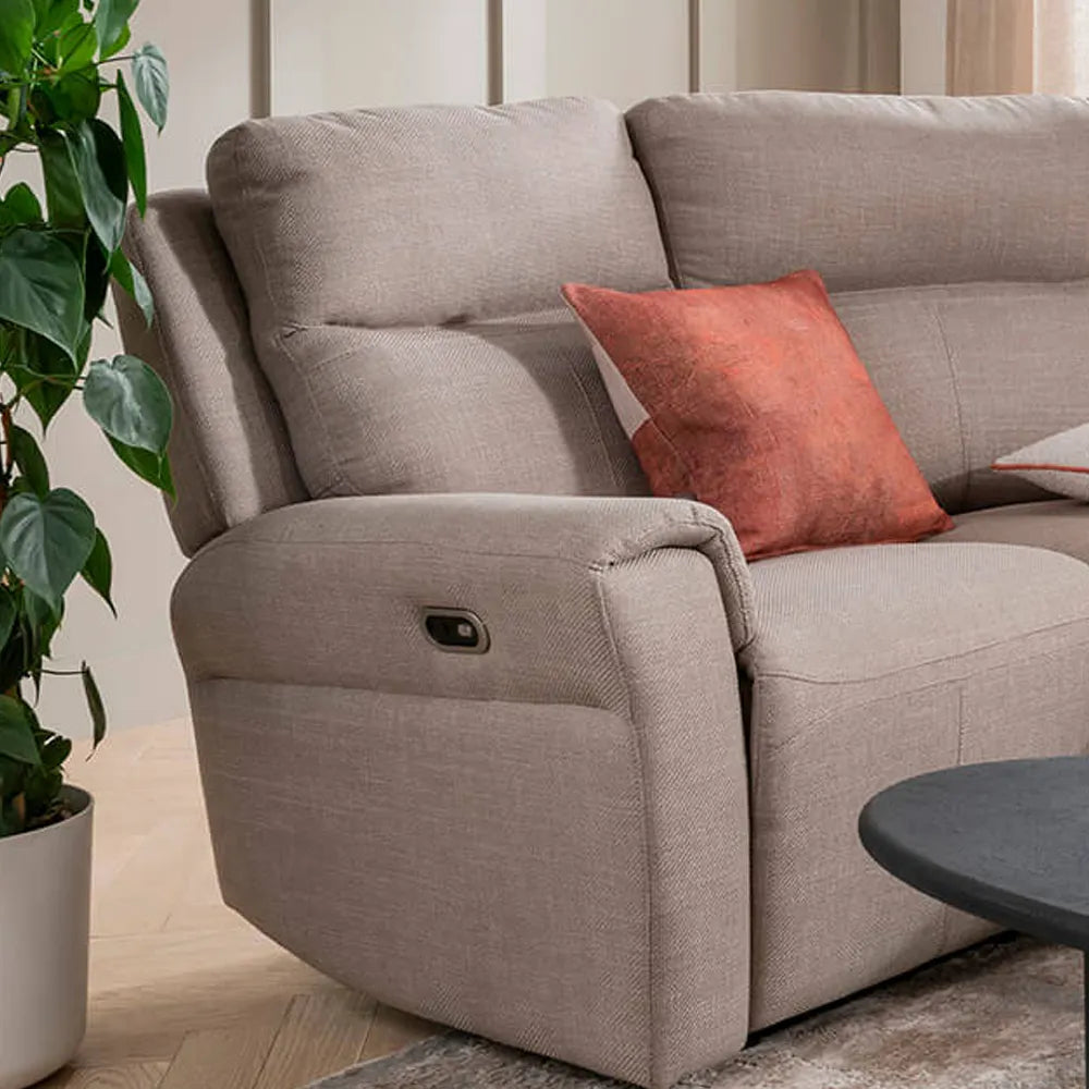 Dylan Fabric Corner Modular Power Recliner Sofa With Console