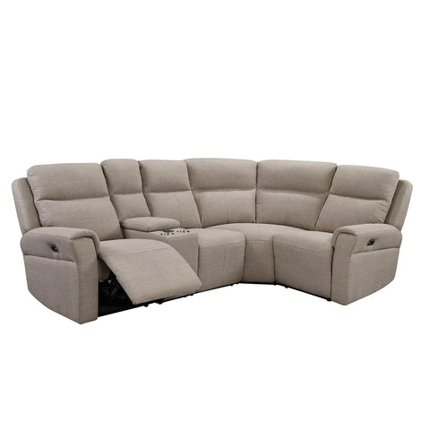 Dylan Fabric Corner Modular Power Recliner Sofa With Console