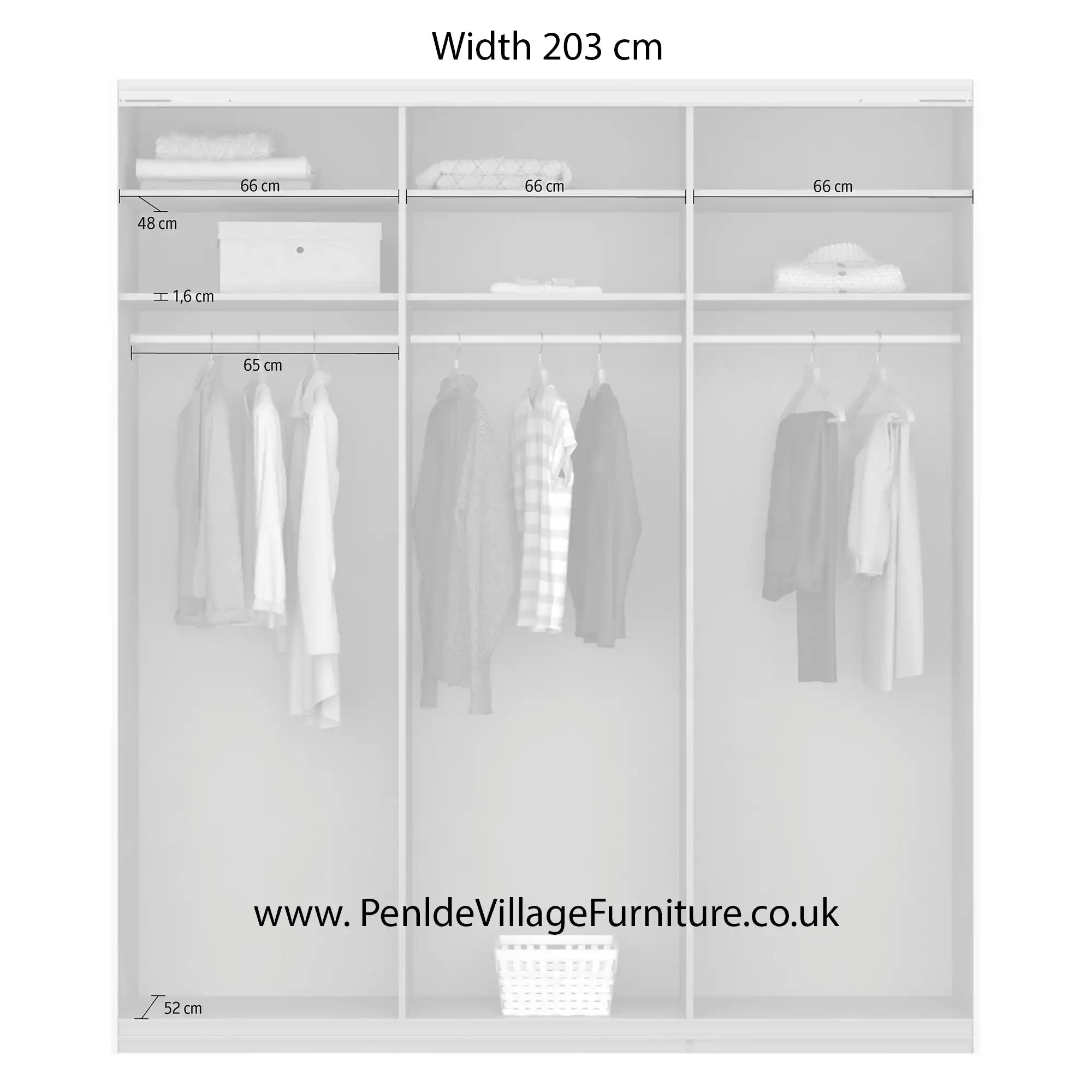 Rauch Forms Silk Grey & Mirror 3 Door Sliding Wardrobe - Pendle Village Furniture