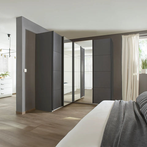 Large Corner sliding door wardrobe