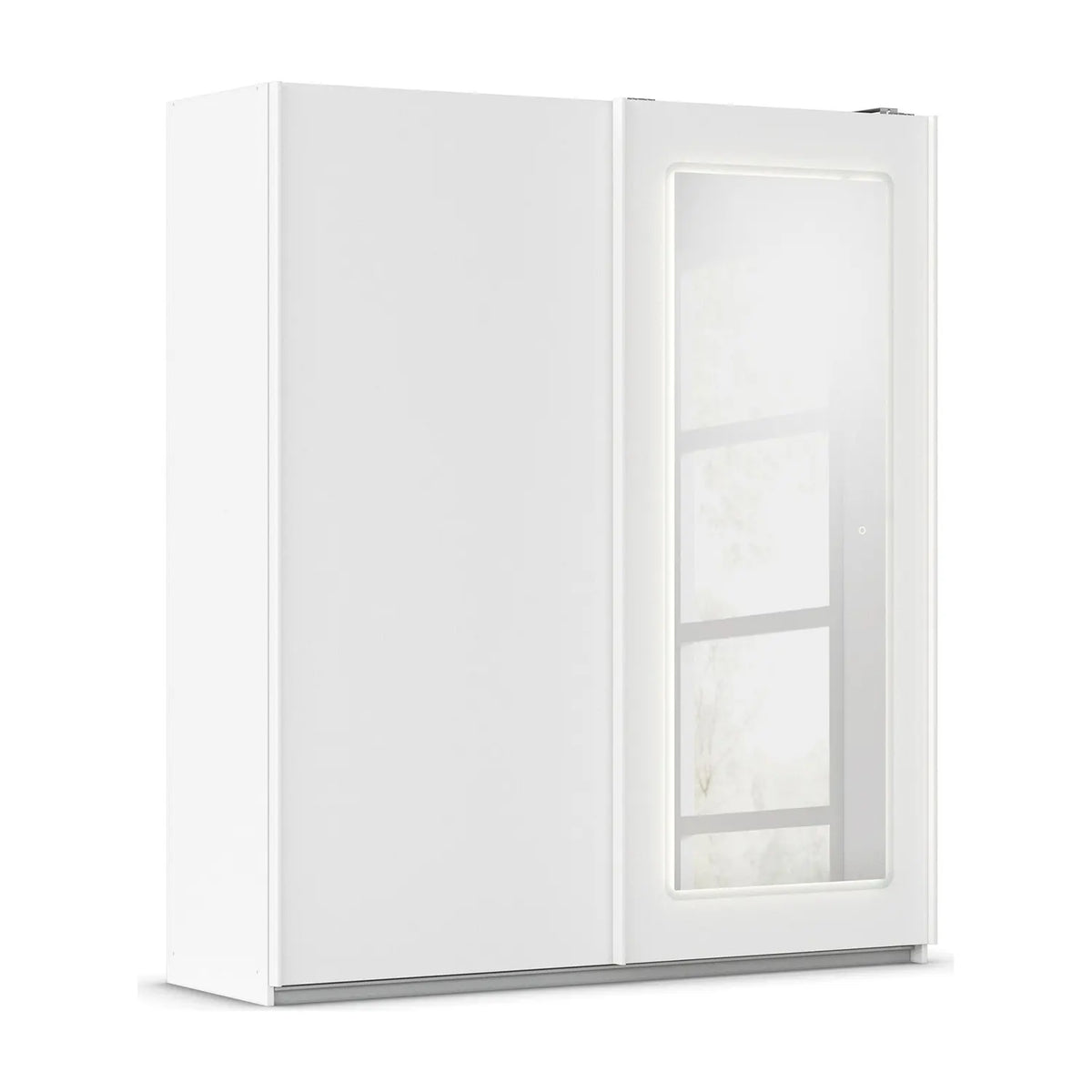 Arezzo Alpine White 2 Door Sliding Wardrobe With integrated LED Lighting