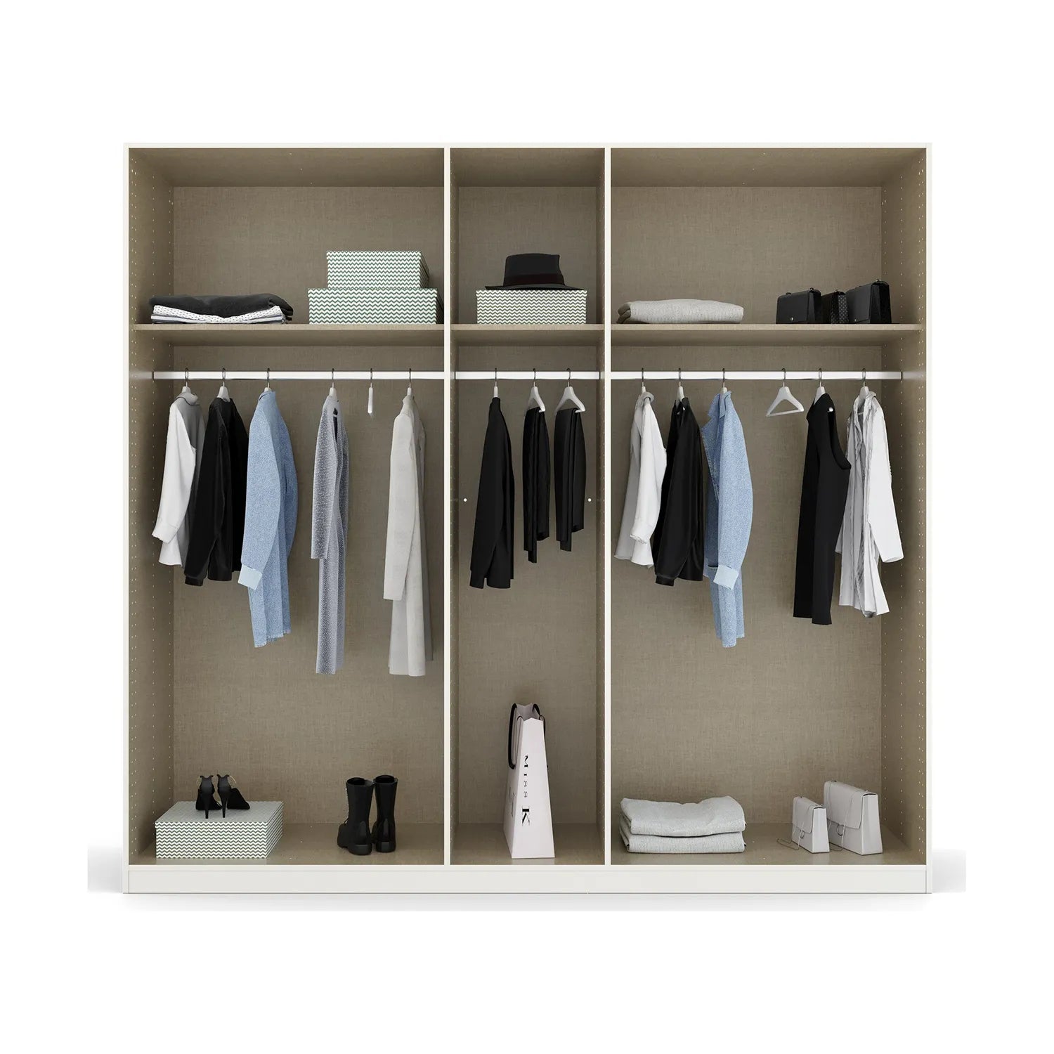 Artemis 5 Door Hinged Wardrobe - 226cm