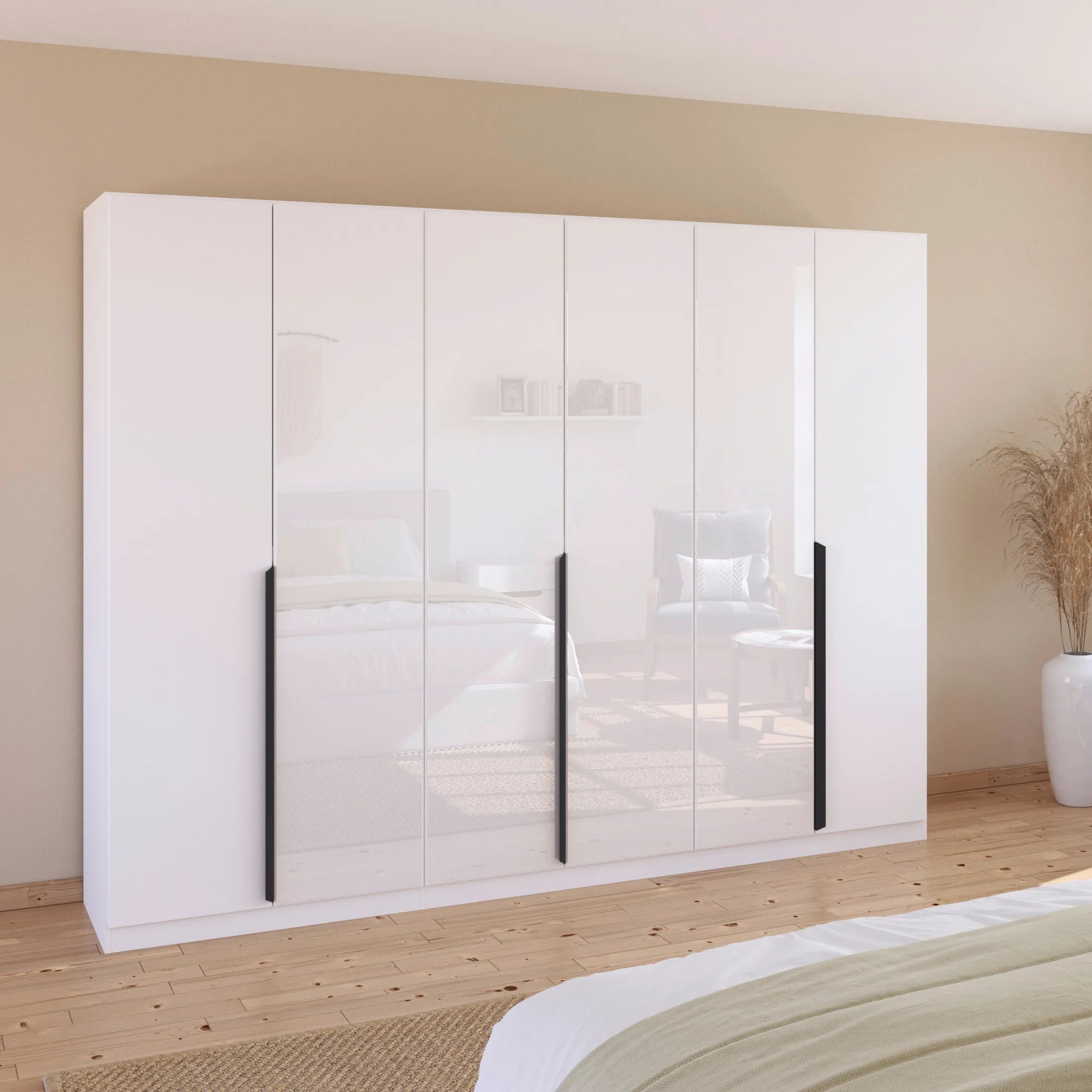 Artemis 6 Door Hinged Wardrobe - 271cm