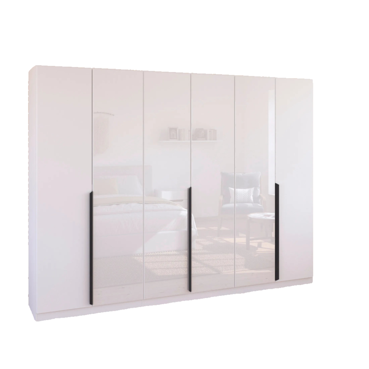 Artemis 6 Door Hinged Wardrobe - 271cm