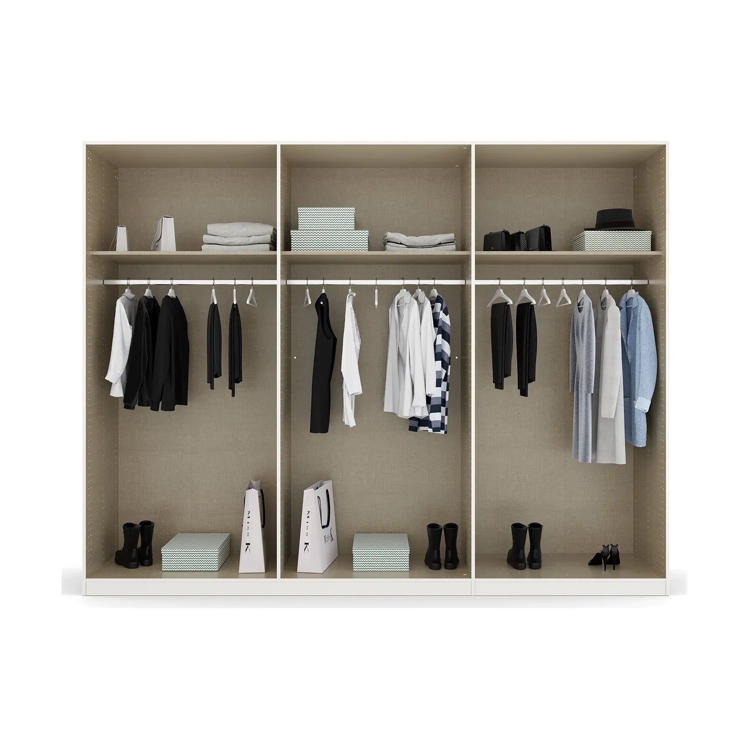 Artemis 6 Door Hinged Wardrobe - 271cm