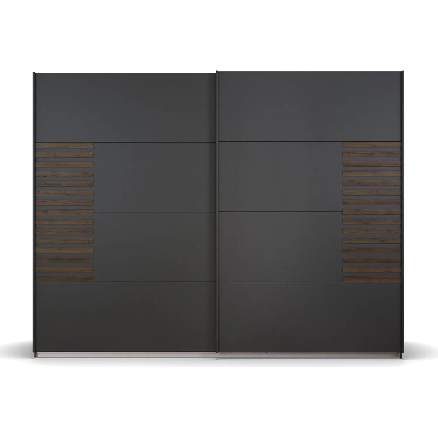 Rauch Metallic Grey Barea Sliding Door Wardrobe