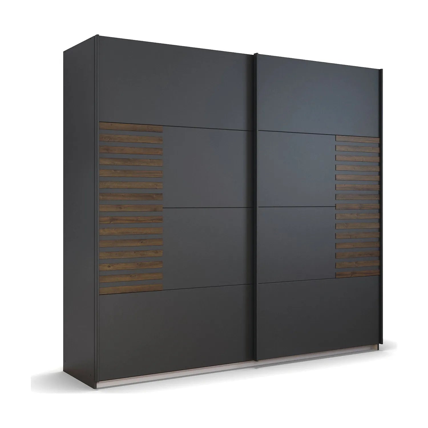 Rauch Metallic Grey Barea Sliding Door Wardrobe