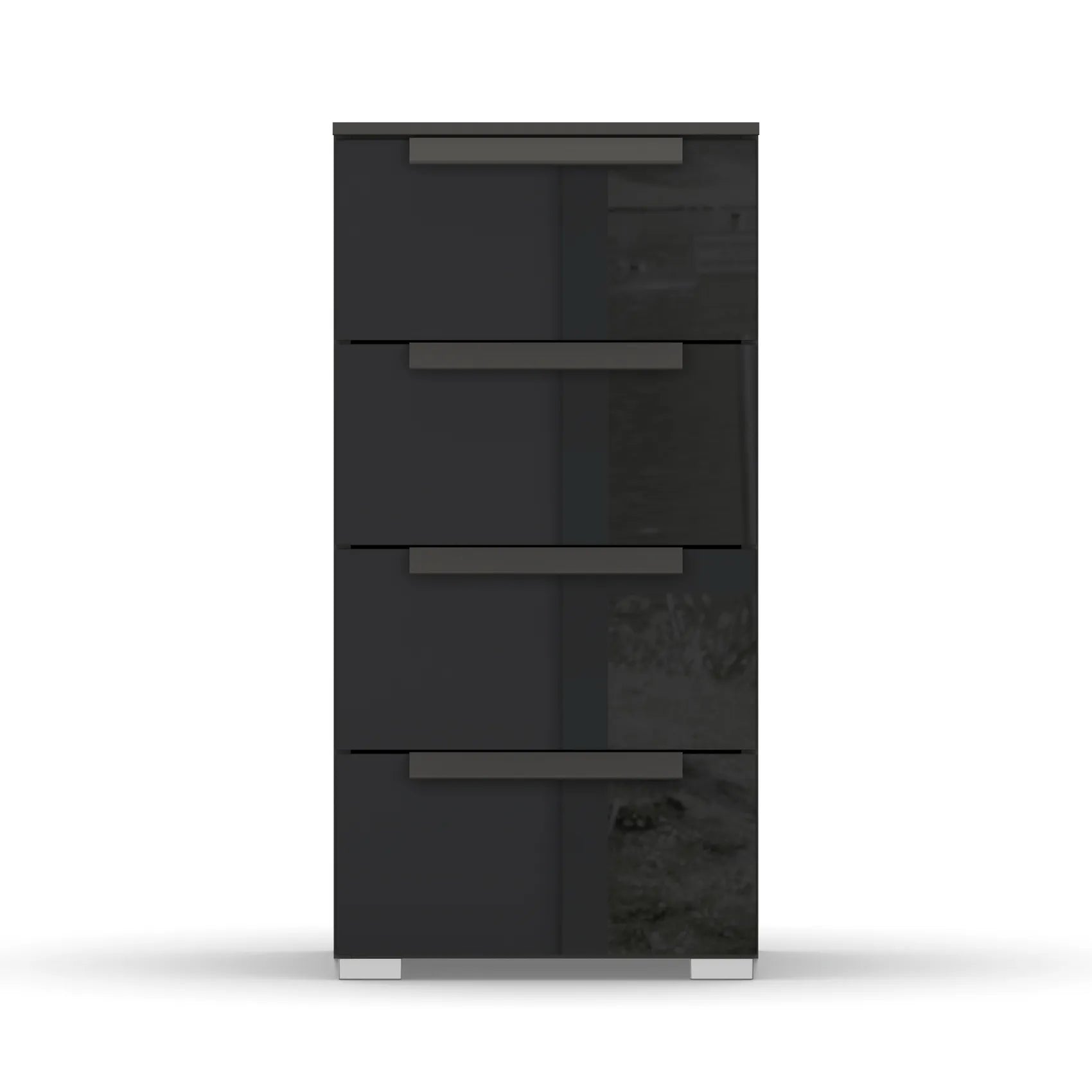 Rauch Perth 4 Drawer Basalt Glass Narrow Chest