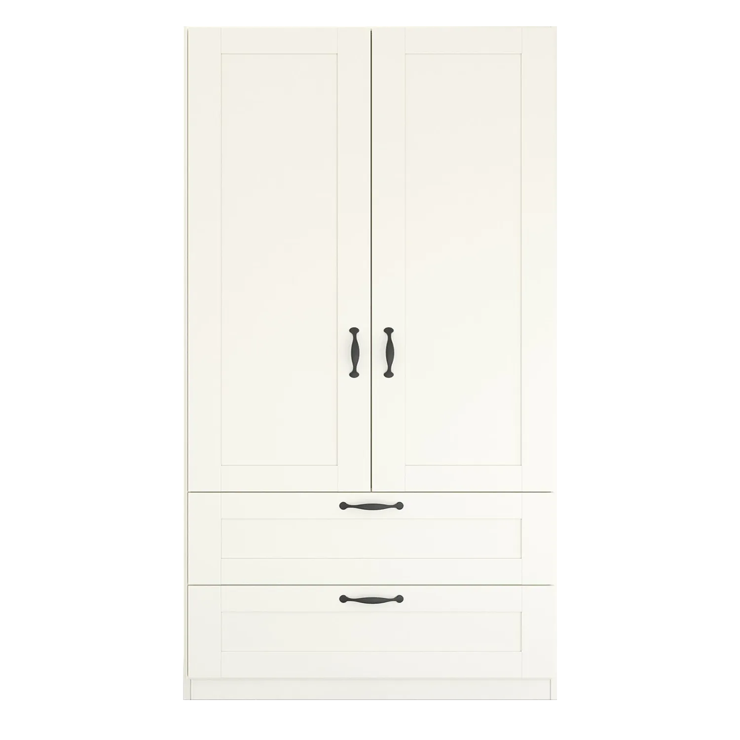 Rauch Cottage 91cm White 2 Door Wardrobe with Drawers