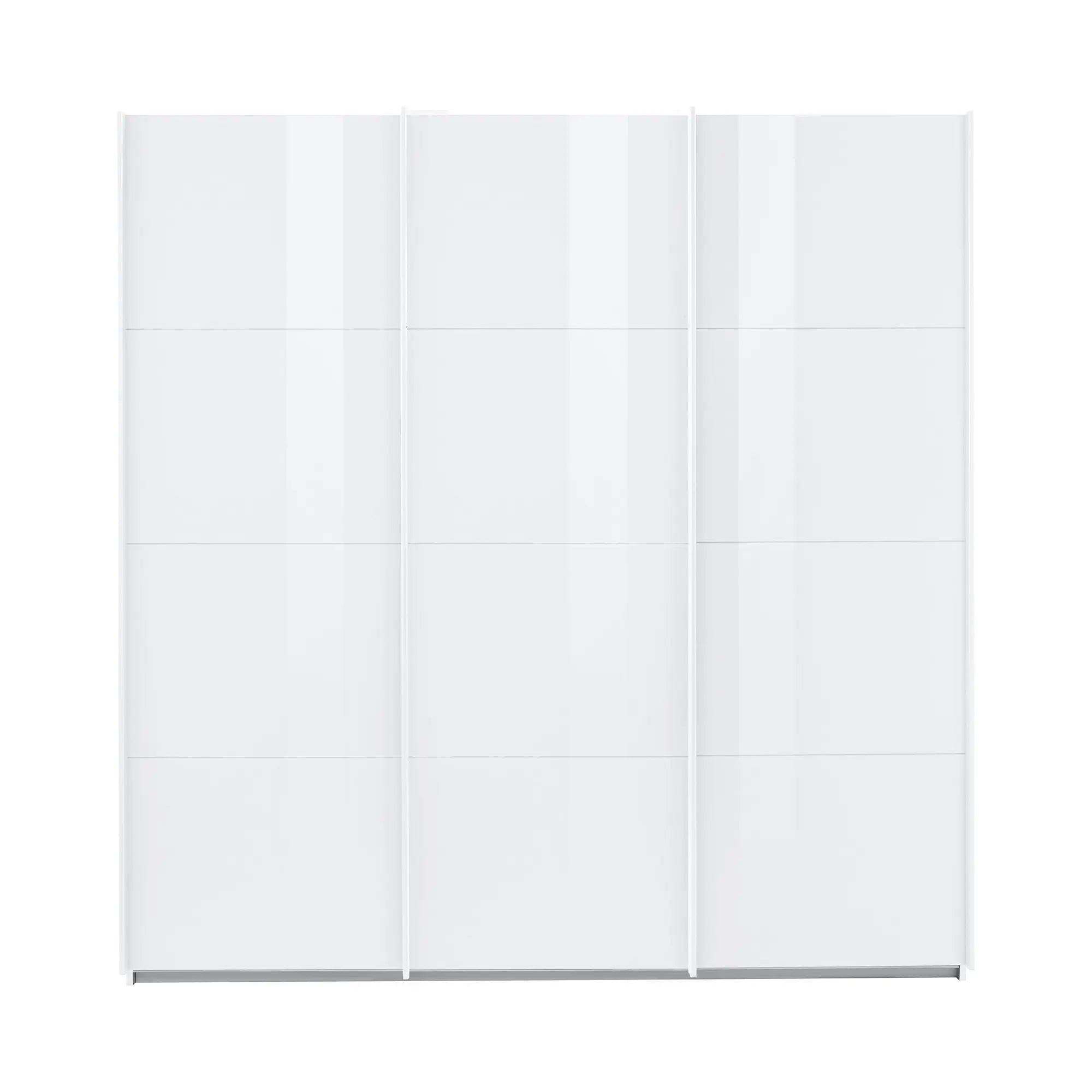 Rauch Forms 3 Door Sliding White Glass Wardrobe