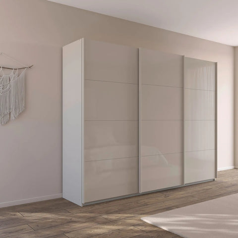 Rauch Forms Champagne Glass 3 Door Sliding Wardrobe