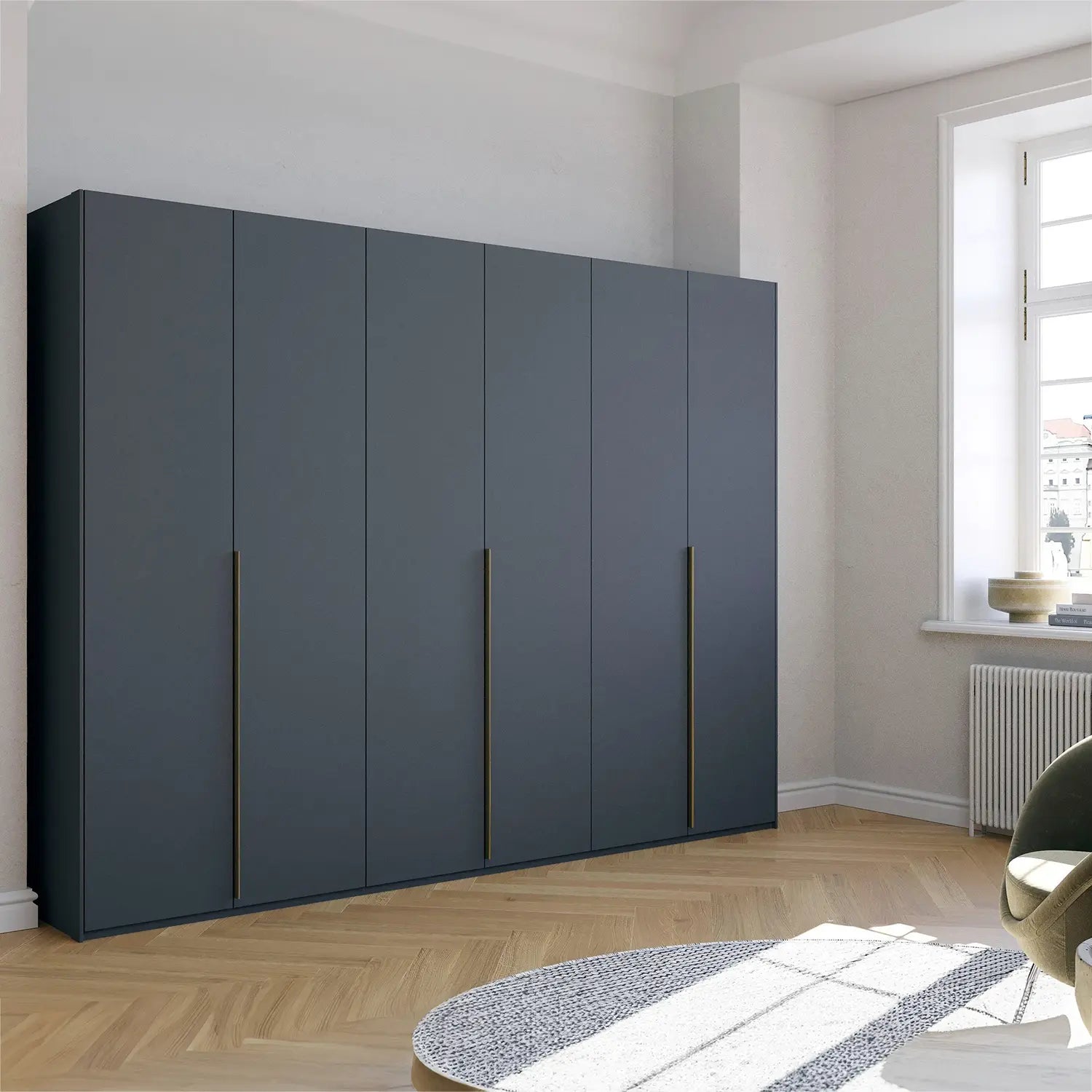 Rauch Skat Glamour 301cm 6 Door Wardrobe - Premium Interior