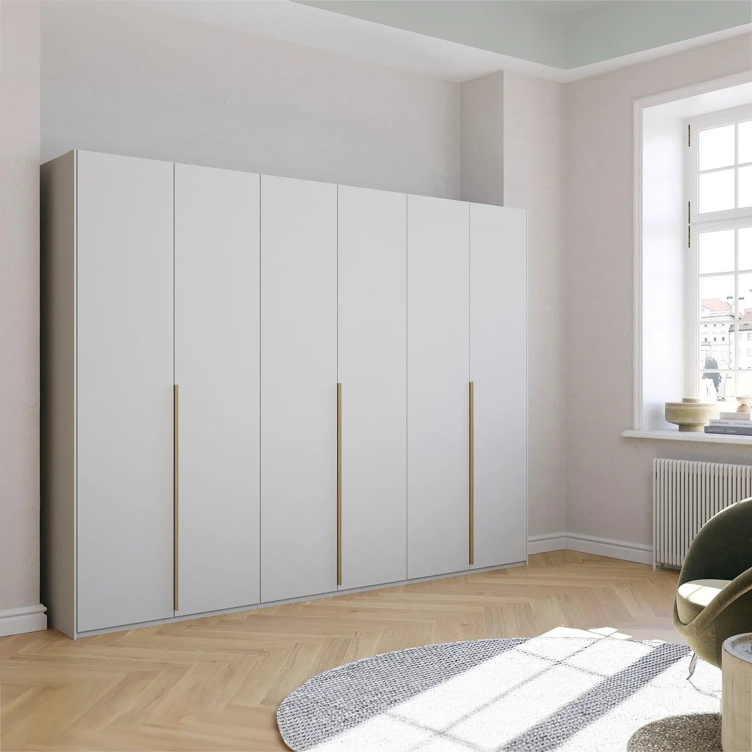 Rauch Skat Glamour 301cm 6 Door Wardrobe - Premium Interior