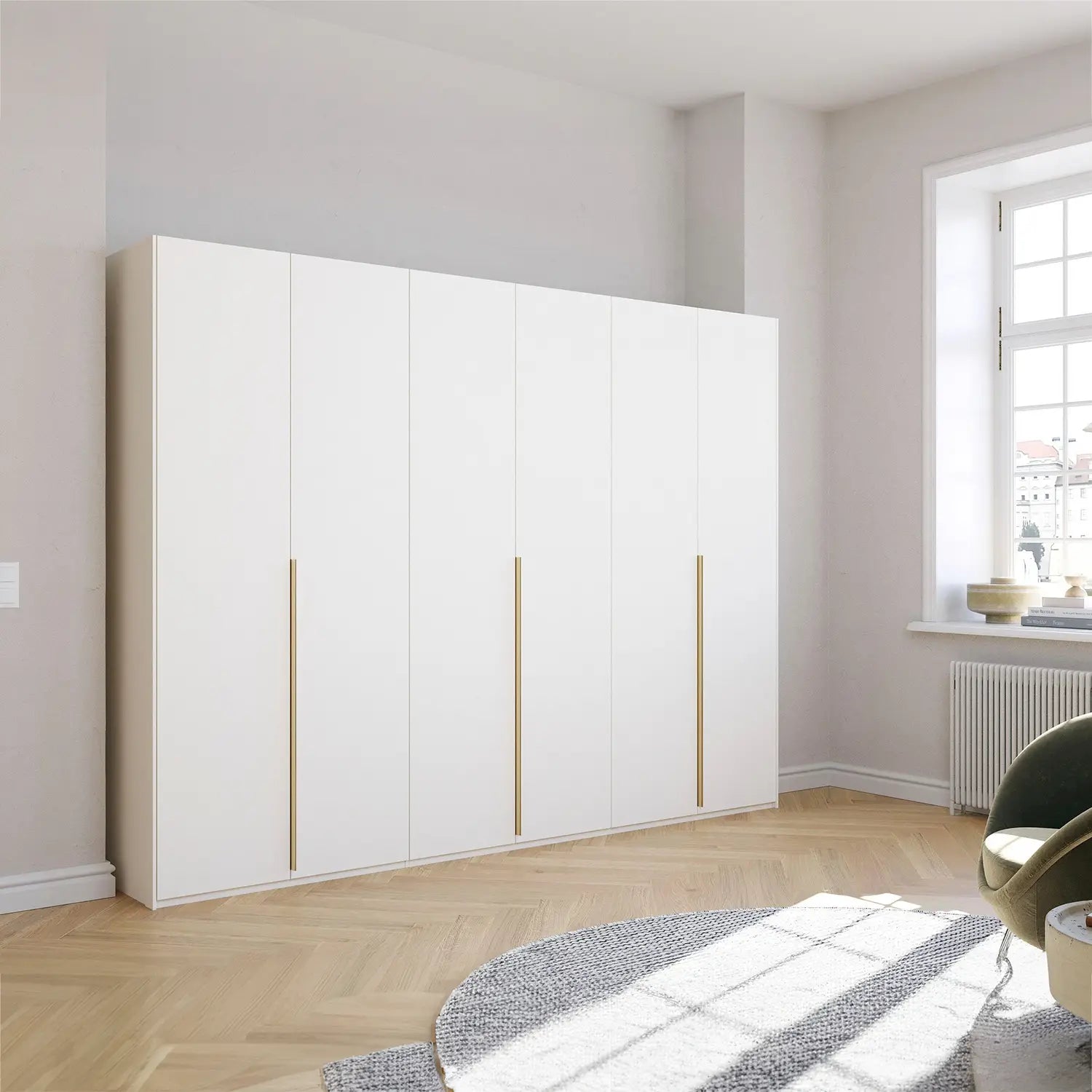 Rauch Skat Glamour 301cm 6 Door Wardrobe - Premium Interior