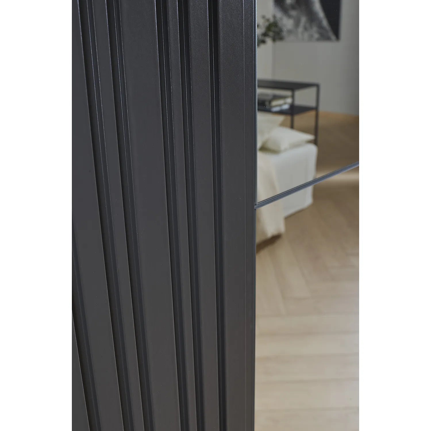 Rauch Cameo Graphite with Basalt Glass Sliding Door Wardrobe