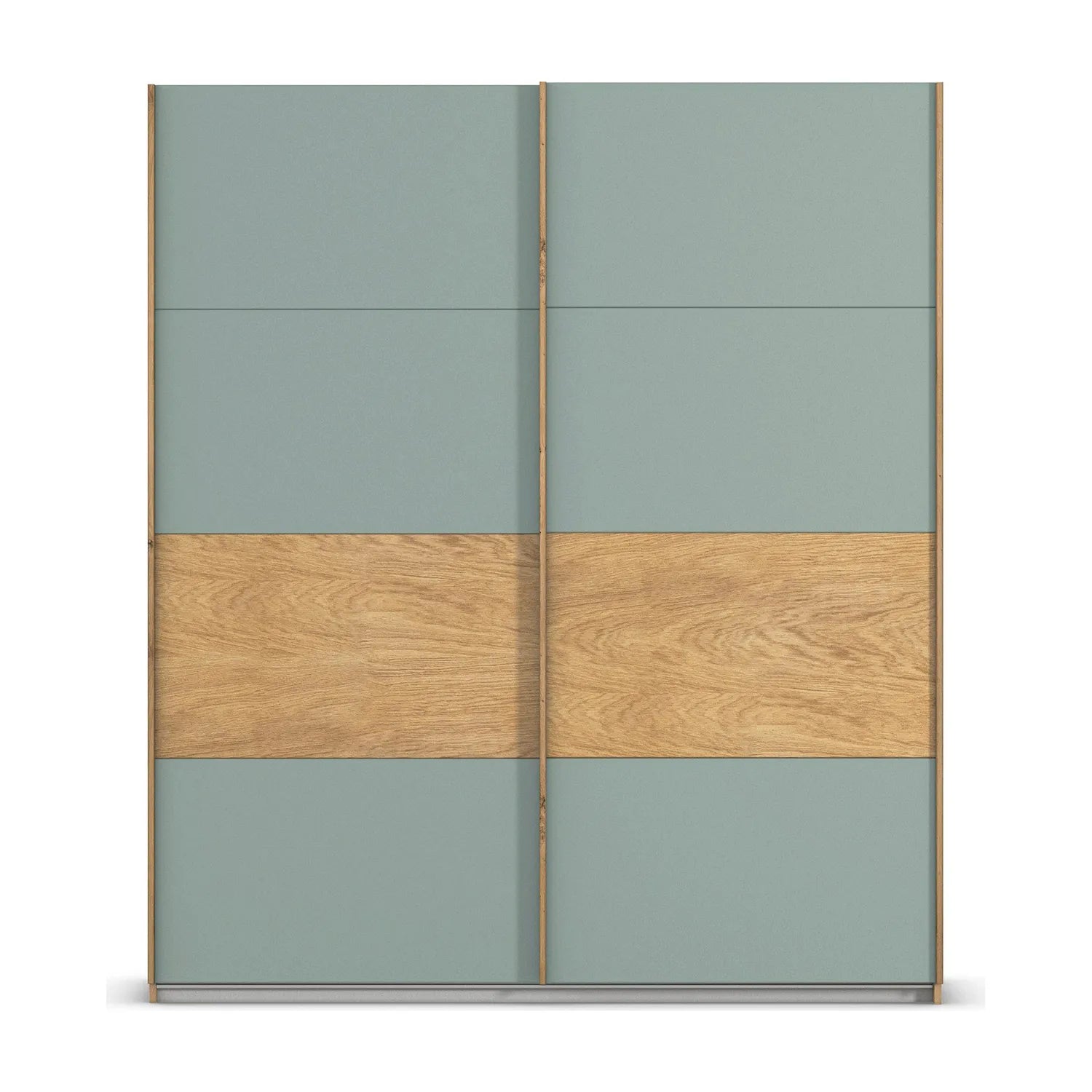 Rauch Malva 181cm Sage Green Sliding Door Wardrobe