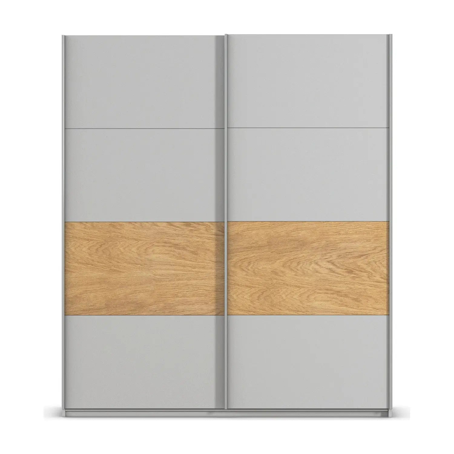 Rauch Malva 181cm Silk Grey Sliding Door Wardrobe