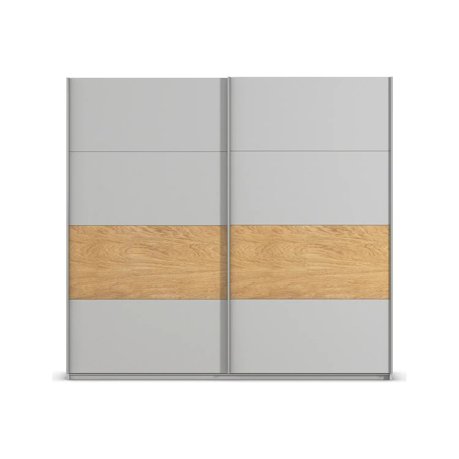 Rauch Malva 226cm Silk Grey Sliding Door Wardrobe