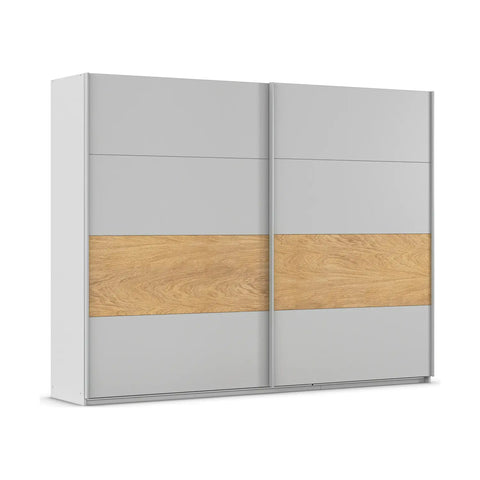 Rauch Marburg Silk Grey 2 Door Sliding Wardrobe