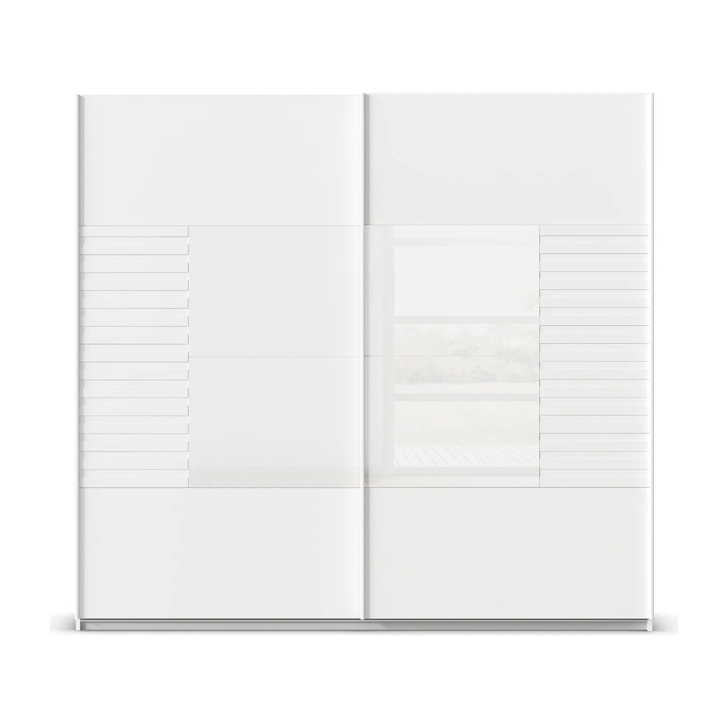 Novaro White Sliding Door Wardrobe